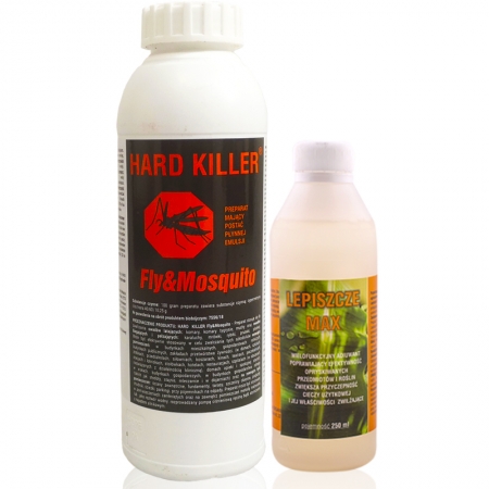 Oprysk na komary, kleszcze Hard Killer 1L + Lepiszcze 250ml Max